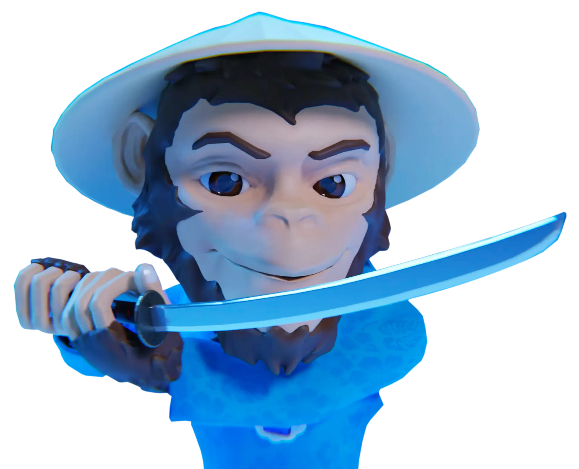 Illustration of a samurai monkey symbolizing discipline and protection in software security